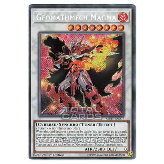 Yu-Gi-Oh! - Mystic Fighters - Geomathmech Magma (Secret Rare) MYFI-EN007