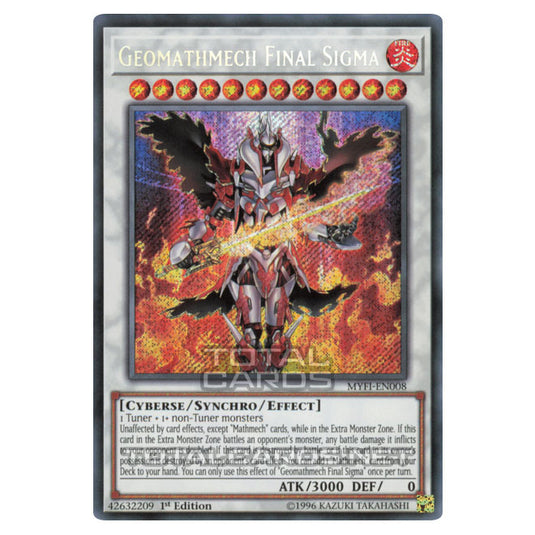 Yu-Gi-Oh! - Mystic Fighters - Geomathmech Final Sigma (Secret Rare) MYFI-EN008