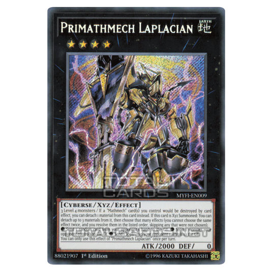 Yu-Gi-Oh! - Mystic Fighters - Primathmech Laplacian (Secret Rare) MYFI-EN009