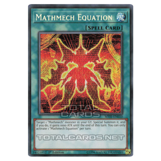 Yu-Gi-Oh! - Mystic Fighters - Mathmech Equation (Secret Rare) MYFI-EN010