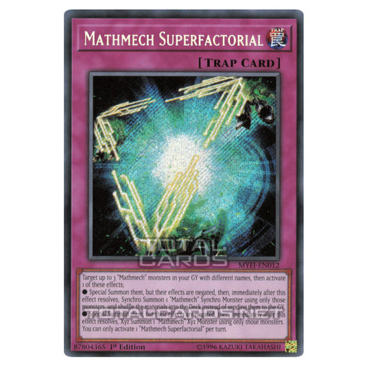 Yu-Gi-Oh! - Mystic Fighters - Mathmech Superfactorial (Secret Rare) MYFI-EN012