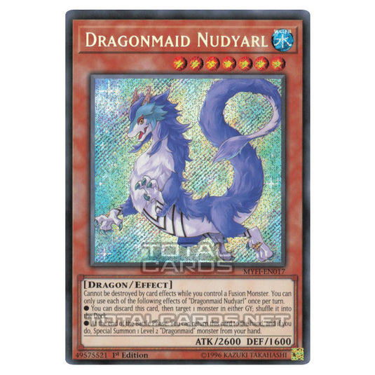 Yu-Gi-Oh! - Mystic Fighters - Dragonmaid Nudyarl (Secret Rare) MYFI-EN017