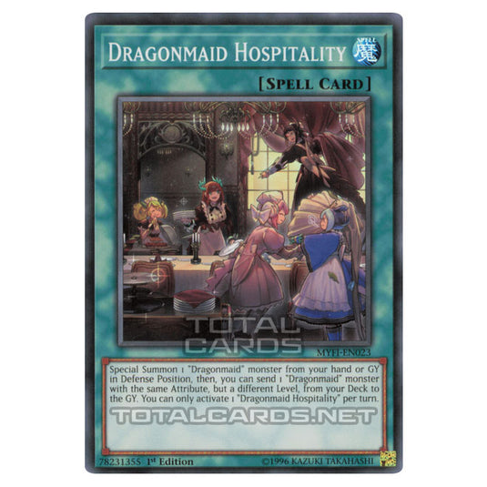 Yu-Gi-Oh! - Mystic Fighters - Dragonmaid Hospitality (Super Rare) MYFI-EN023