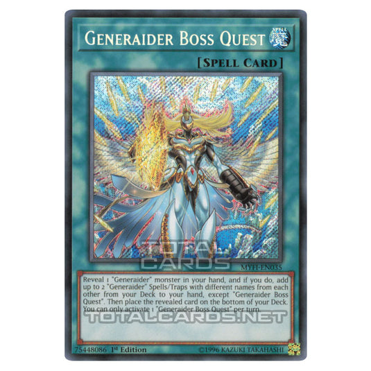 Yu-Gi-Oh! - Mystic Fighters - Generaider Boss Quest (Secret Rare) MYFI-EN035