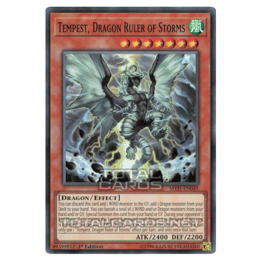 Yu-Gi-Oh! - Mystic Fighters - Tempest, Dragon Ruler of Storms (Super Rare) MYFI-EN045