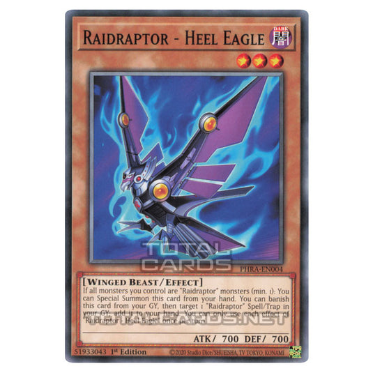 Yu-Gi-Oh! - Phantom Rage - Raidraptor - Heel Eagle (Common) PHRA-EN004 Yu-Gi-Oh! - Phantom Rage - Raidraptor - Heel Eagle (Common) PHRA-EN004