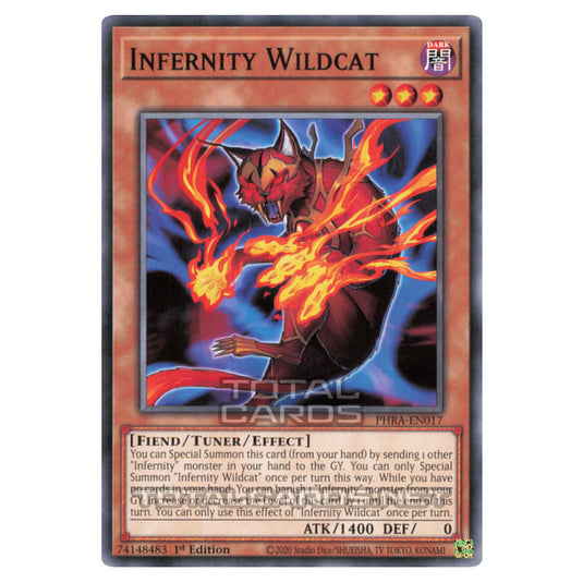 Yu-Gi-Oh! - Phantom Rage - Infernity Wildcat (Common) PHRA-EN017