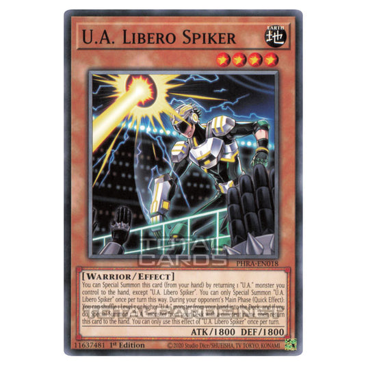 Yu-Gi-Oh! - Phantom Rage - U.A. Libero Spiker (Common) PHRA-EN018