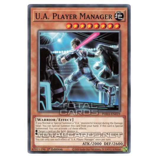 Yu-Gi-Oh! - Phantom Rage - U.A. Player Manager (Common) PHRA-EN019