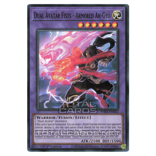 Yu-Gi-Oh! - Phantom Rage - Dual Avatar Fists - Armored Ah-Gyo (Super Rare) PHRA-EN032