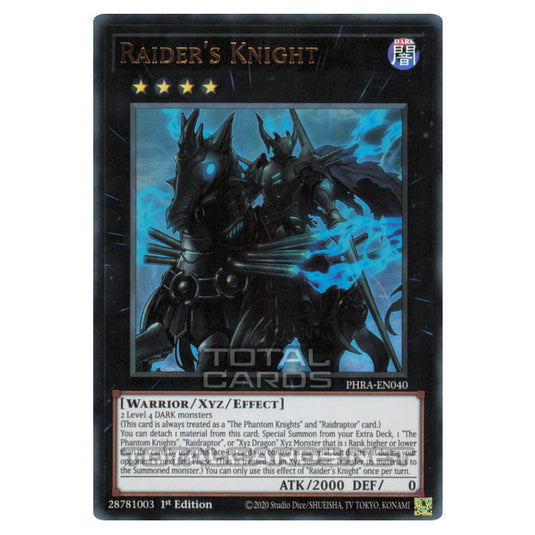 Yu-Gi-Oh! - Phantom Rage - Raider's Knight (Ultra Rare) PHRA-EN040 Yu-Gi-Oh! - Phantom Rage - Raider's Knight (Ultra Rare) PHRA-EN040