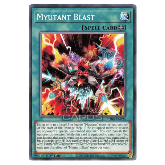 Yu-Gi-Oh! - Phantom Rage - Myutant Blast (Common) PHRA-EN094 Yu-Gi-Oh! - Phantom Rage - Myutant Blast (Common) PHRA-EN094