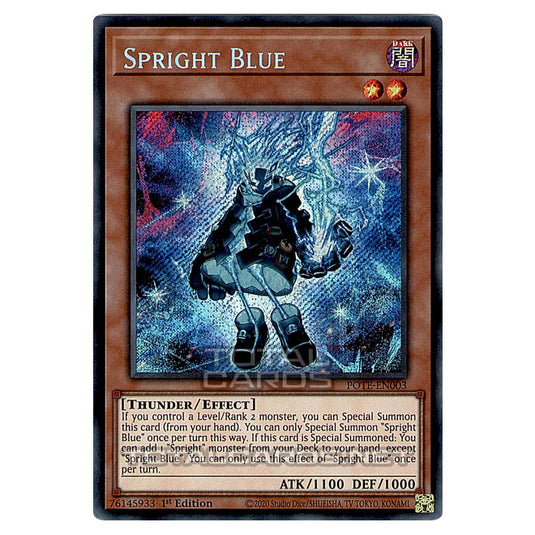 Yu-Gi-Oh! - Power of the Elements - Spright Blue (Secret Rare) POTE-EN003