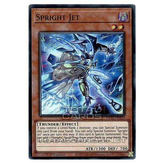 Yu-Gi-Oh! - Power of the Elements - Spright Jet (Super Rare) POTE-EN004