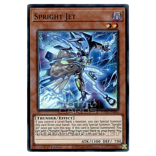 Yu-Gi-Oh! - Power of the Elements - Spright Jet (Super Rare) POTE-EN00 Yu-Gi-Oh! - Power of the Elements - Spright Jet (Super Rare) POTE-EN00