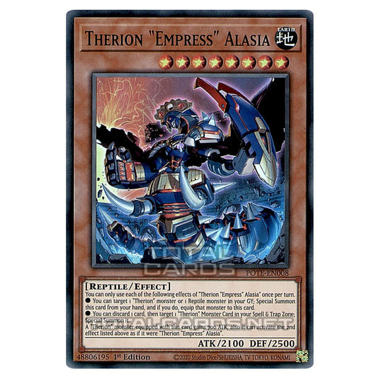 Yu-Gi-Oh! - Power of the Elements - Therion Empress Alasia (Super Rare) POTE-EN008