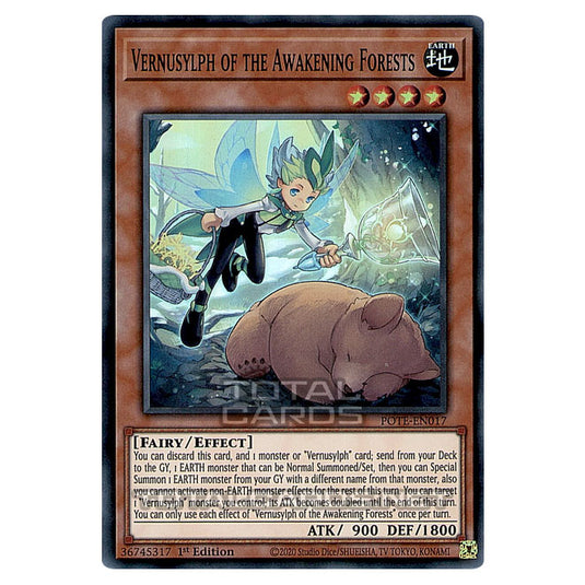 Yu-Gi-Oh! - Power of the Elements - Vernusylph of the Awakening Forests (Super Rare) POTE-EN017