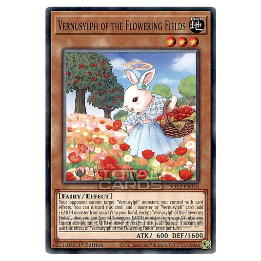 Yu-Gi-Oh! - Power of the Elements - Vernusylph of the Flowering Fields (Common) POTE-EN018