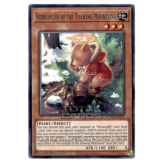 Yu-Gi-Oh! - Power of the Elements - Vernusylph of the Thawing Mountains (Common) POTE-EN019