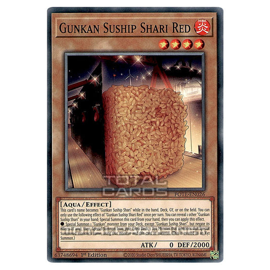 Yu-Gi-Oh! - Power of the Elements - Gunkan Suship Shari Red (Common) POTE-EN026