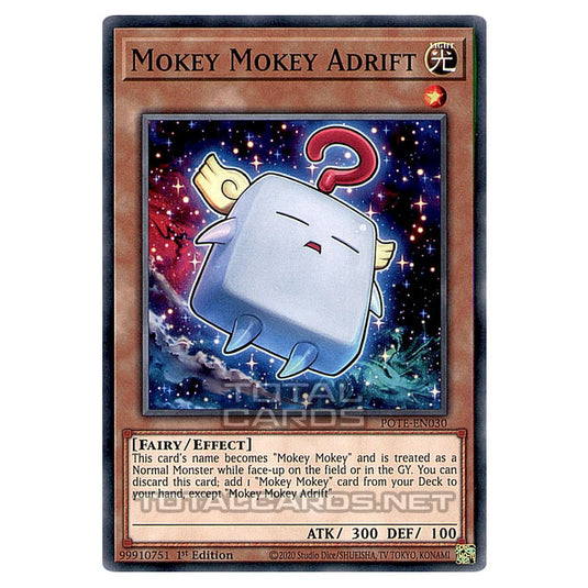 Yu-Gi-Oh! - Power of the Elements - Mokey Mokey Adrift (Common) POTE-EN030