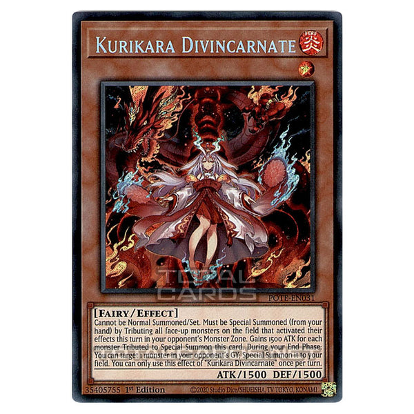 kurikara yugioh deck Yu-Gi-Oh! Divincarnate - POTE-EN031 - Starlight Rare A single card from the set Power of the Elements Kurikara Divincarnate Playmat – With