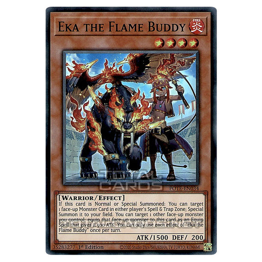 Yu-Gi-Oh! - Power of the Elements - Eka the Flame Buddy (Super Rare) POTE-EN034