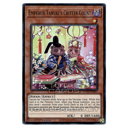 Yu-Gi-Oh! - Power of the Elements - Emperor Tanuki's Critter Count (Super Rare) POTE-EN037