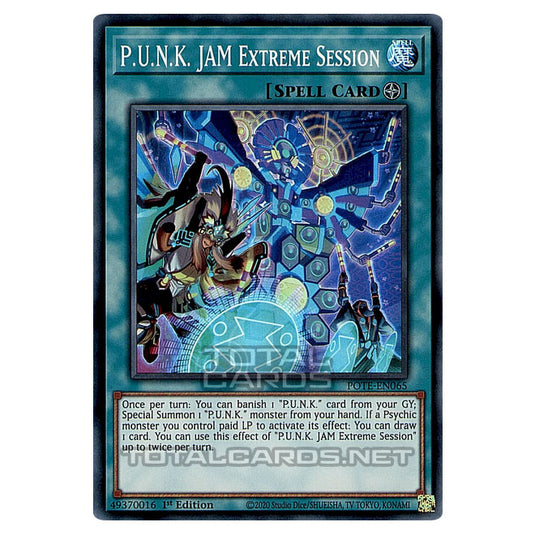 Yu-Gi-Oh! - Power of the Elements - P.U.N.K. JAM Extreme Session (Super Rare) POTE-EN065