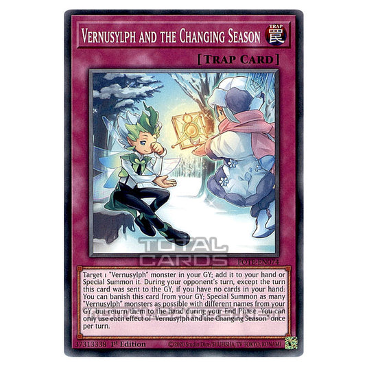 Yu-Gi-Oh! - Power of the Elements - Vernusylph and the Changing Season (Common) POTE-EN074
