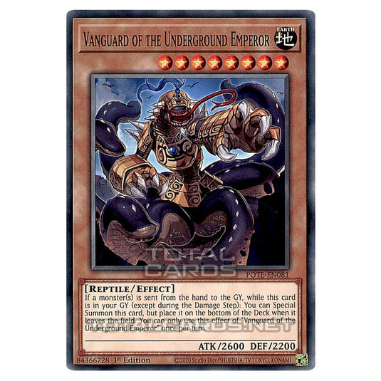 Yu-Gi-Oh! - Power of the Elements - Vanguard of the Underground Emperor (Common) POTE-EN081