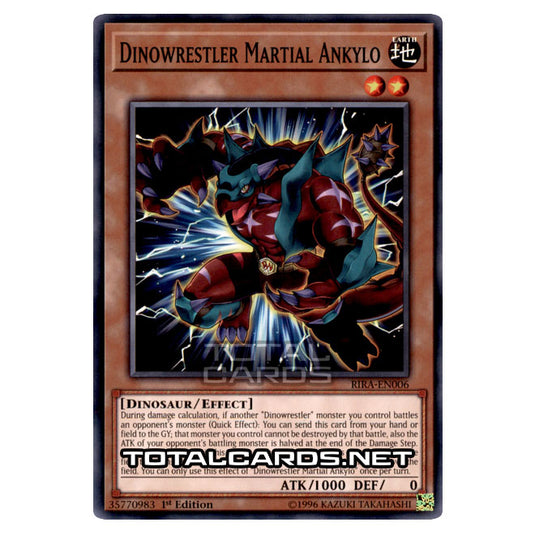 Yu-Gi-Oh! - Rising Rampage - Dinowrestler Martial Ankylo (Common) RIRA-EN006