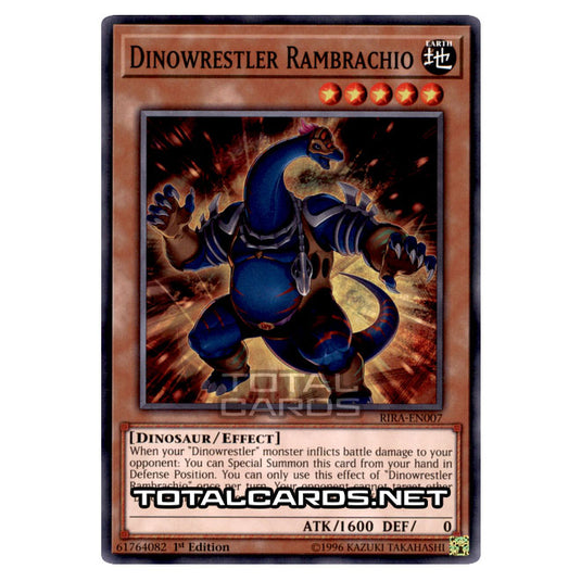 Yu-Gi-Oh! - Rising Rampage - Dinowrestler Rambrachio (Common) RIRA-EN007