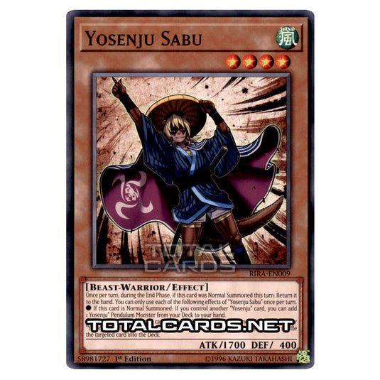Yu-Gi-Oh! - Rising Rampage - Yosenju Sabu (Common) RIRA-EN009 Yu-Gi-Oh! - Rising Rampage - Yosenju Sabu (Common) RIRA-EN009