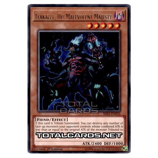 Yu-Gi-Oh! - Rising Rampage - Tlakalel, His Malevolent Majesty (Rare) RIRA-EN032