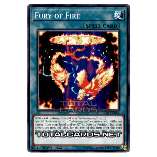 Yu-Gi-Oh! - Rising Rampage - Fury of Fire (Common) RIRA-EN054