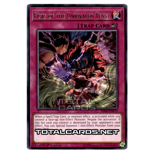 Yu-Gi-Oh! - Rising Rampage - Fists of the Unrivaled Tenyi (Rare) RIRA-EN072