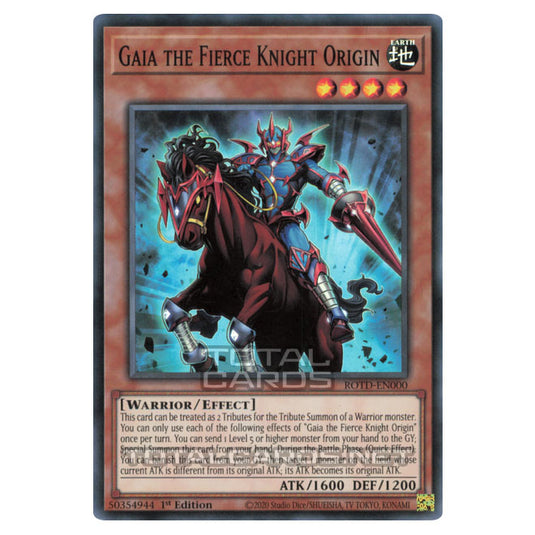 Yu-Gi-Oh! - Rise of the Duelist - Gaia the Fierce Knight Origin (Super Rare) ROTD-EN000