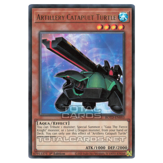 Yu-Gi-Oh! - Rise of the Duelist - Artillery Catapult Turtle (Ultra Rare) ROTD-EN003