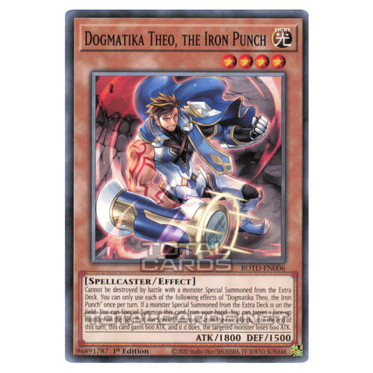 Yu-Gi-Oh! - Rise of the Duelist - Dogmatika Theo, the Iron Punch (Common) ROTD-EN006