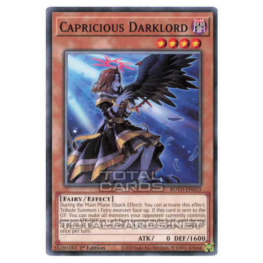 Yu-Gi-Oh! - Rise of the Duelist - Capricious Darklord (Common) ROTD-EN023