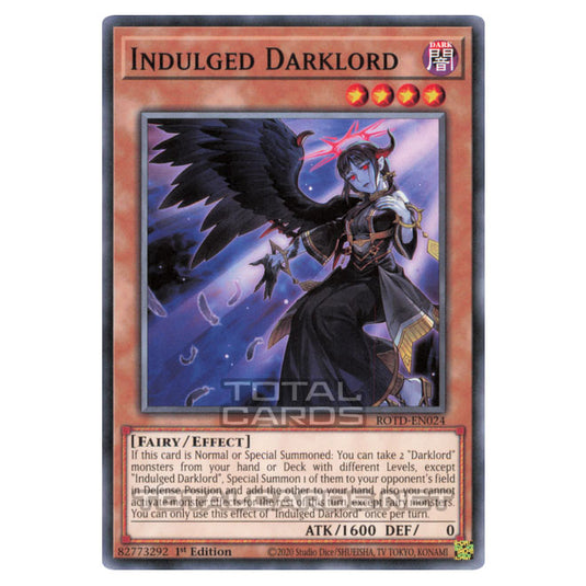 Yu-Gi-Oh! - Rise of the Duelist - Indulged Darklord (Common) ROTD-EN02 Yu-Gi-Oh! - Rise of the Duelist - Indulged Darklord (Common) ROTD-EN02