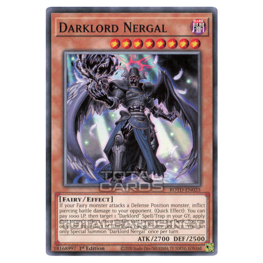 Yu-Gi-Oh! - Rise of the Duelist - Darklord Nergal (Common) ROTD-EN025
