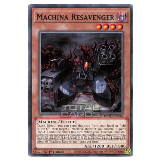 Yu-Gi-Oh! - Rise of the Duelist - Machina Resavenger (Common) ROTD-EN026