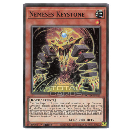 Yu-Gi-Oh! - Rise of the Duelist - Nemeses Keystone (Super Rare) ROTD-E Yu-Gi-Oh! - Rise of the Duelist - Nemeses Keystone (Super Rare) ROTD-E