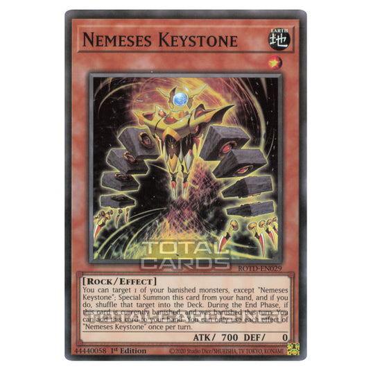 Yu-Gi-Oh! - Rise of the Duelist - Nemeses Keystone (Super Rare) ROTD-EN029