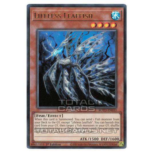 Yu-Gi-Oh! - Rise of the Duelist - Lifeless Leaffish (Ultra Rare) ROTD- Yu-Gi-Oh! - Rise of the Duelist - Lifeless Leaffish (Ultra Rare) ROTD-