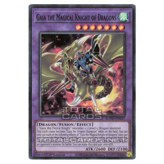 Yu-Gi-Oh! - Rise of the Duelist - Gaia the Magical Knight of Dragons (Super Rare) ROTD-EN037