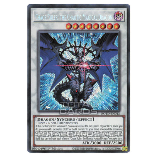 Yu-Gi-Oh! - Rise of the Duelist - Chaos Ruler, the Chaotic Magical Dragon (Secret Rare) ROTD-EN043