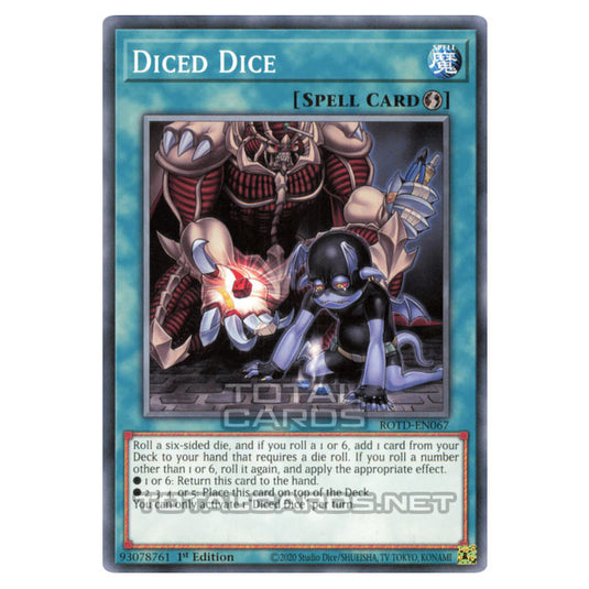 Yu-Gi-Oh! - Rise of the Duelist - Diced Dice (Common) ROTD-EN067 Yu-Gi-Oh! - Rise of the Duelist - Diced Dice (Common) ROTD-EN067
